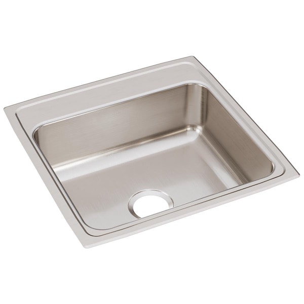 Elkay Gourmet Stainless Steel 22 X 22 X 7-5/8 Single Bowl Top Mount Sink LRQ22220 - main